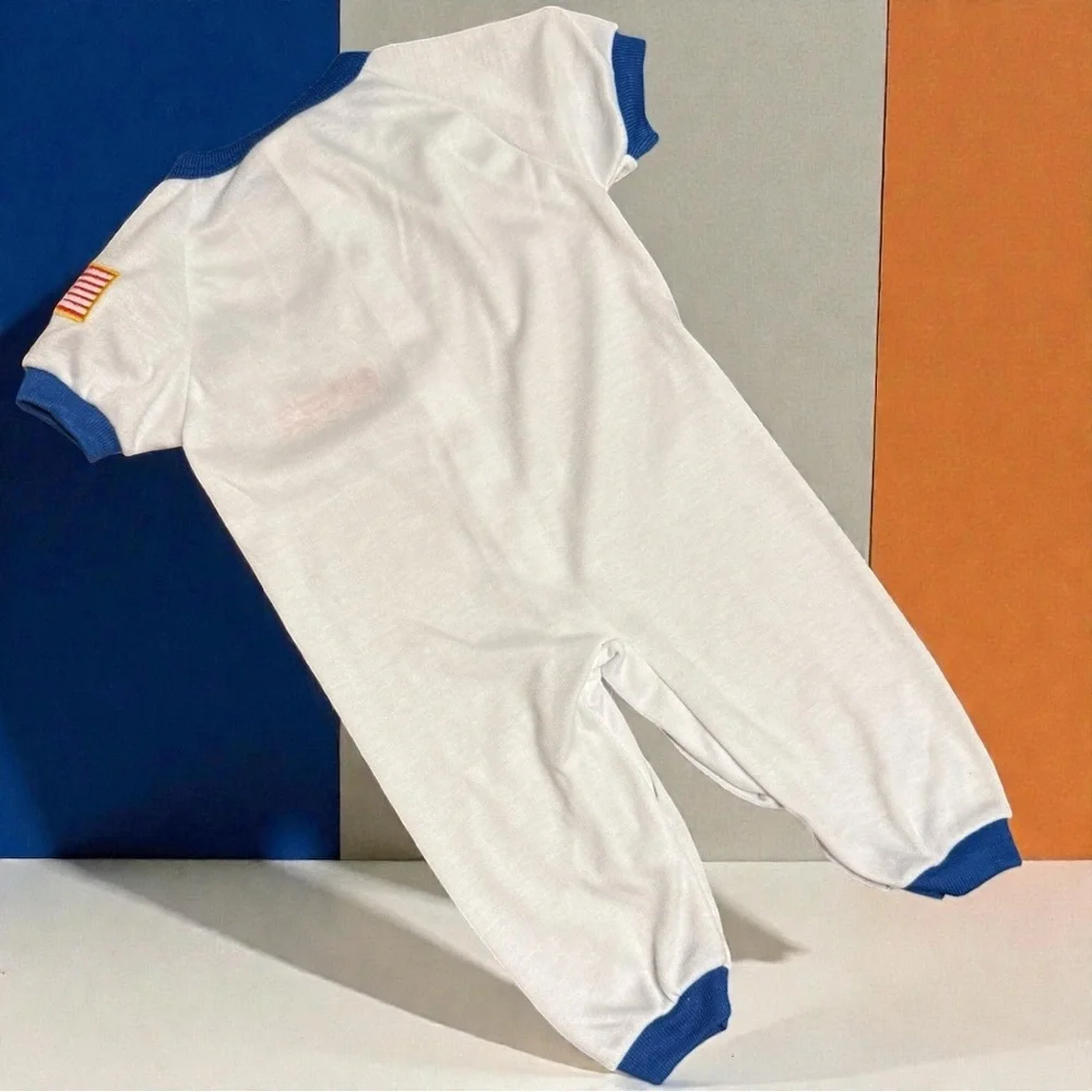 Vintage Teddy Bears NASA Astronaut Baby Romper – Size 12M (Vintage Large) - Picture 2 of 7